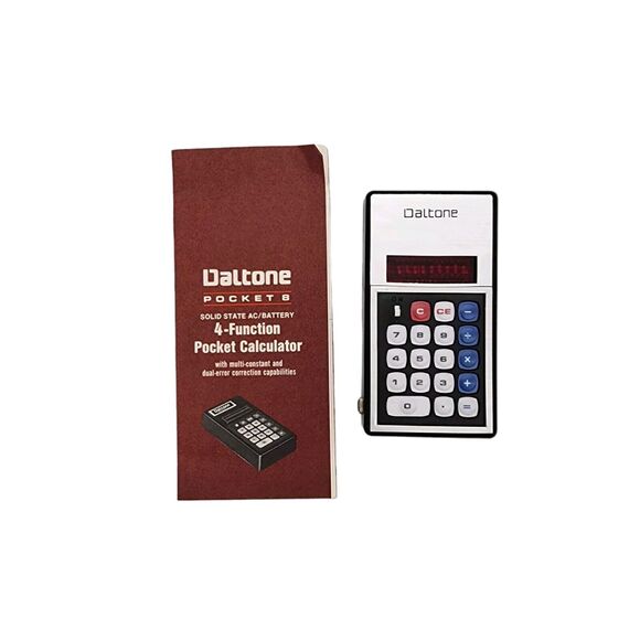 VERY RARE Daltone Pocket 8 Vintage Calculator in Original Box - Working - Picture 12 of 16